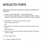 Intelecto Forte 60 Cápsulas – Memoria y Rendimiento Mental