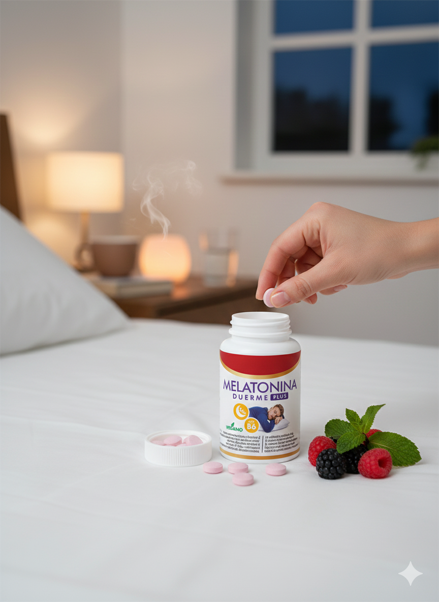 Melatonina Duerme Plus 60 Cápsulas – Sueño Profundo y Reparador